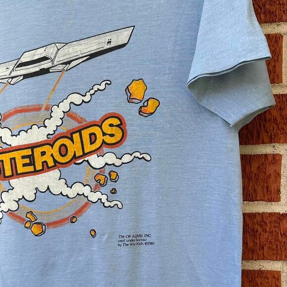 Vintage 1981 asteroids atari video game promo shirt - Picture 3 of 6